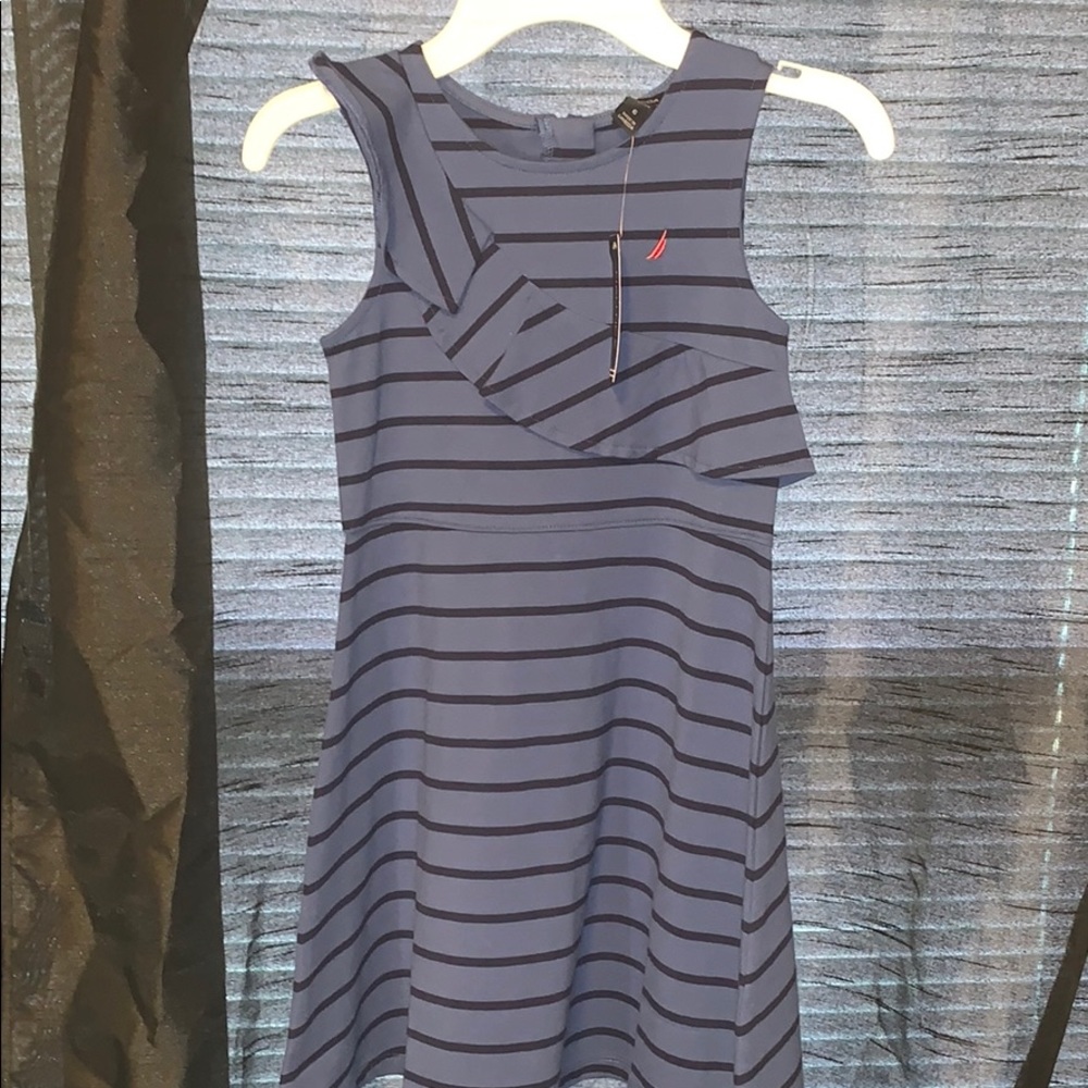 NAUTICA BLUE STRIPPED DRESS